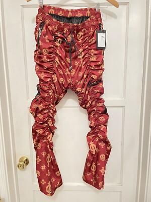 Skoot Stacked Pants - Red ~ Size S-L ~ New 