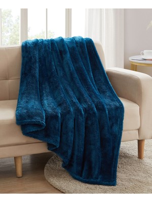 VCNY HOME Navy Solid 50 X 60 Throw