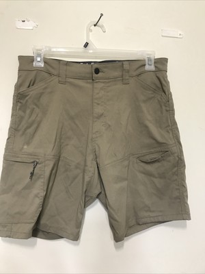 Wrangler ATG All Terrain Gear Shorts Mens 32 Beige Brown Hiking Outdoor