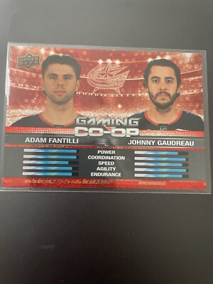 2024-25 Upper Deck Series 1 Gaming Co-Op Gaudreau Fantilli Speckle  #CGO-20