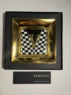 Versace Rosenthal Virtus Square Candy Plate w/ Box + Authentication (New)
