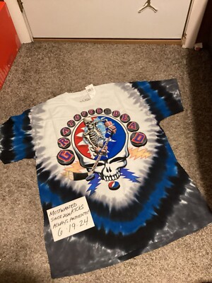 NWT 1994 New York Strangers (Rangers) X Grateful Dead Tie Dye Shirt Sz L