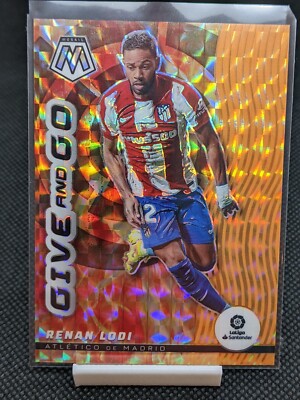 2021-22 La Liga Mosaic Renan Lodi Give And Go Orange Fluorescent /25 SSP