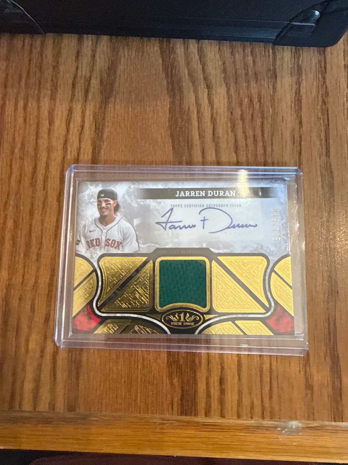 2025 Topps Tier One - Autographed Tier One Relics Jarren Duran