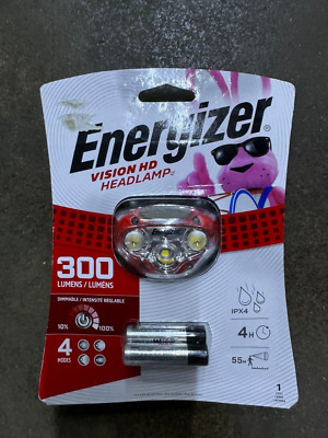 Energizer Vision HD LED 300 Lumens Headlamp New Sealed
