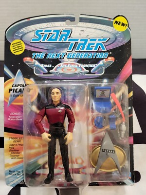 Star Trek TNG Captain John Luc Picard Action Figure MOC Vintage Playmates