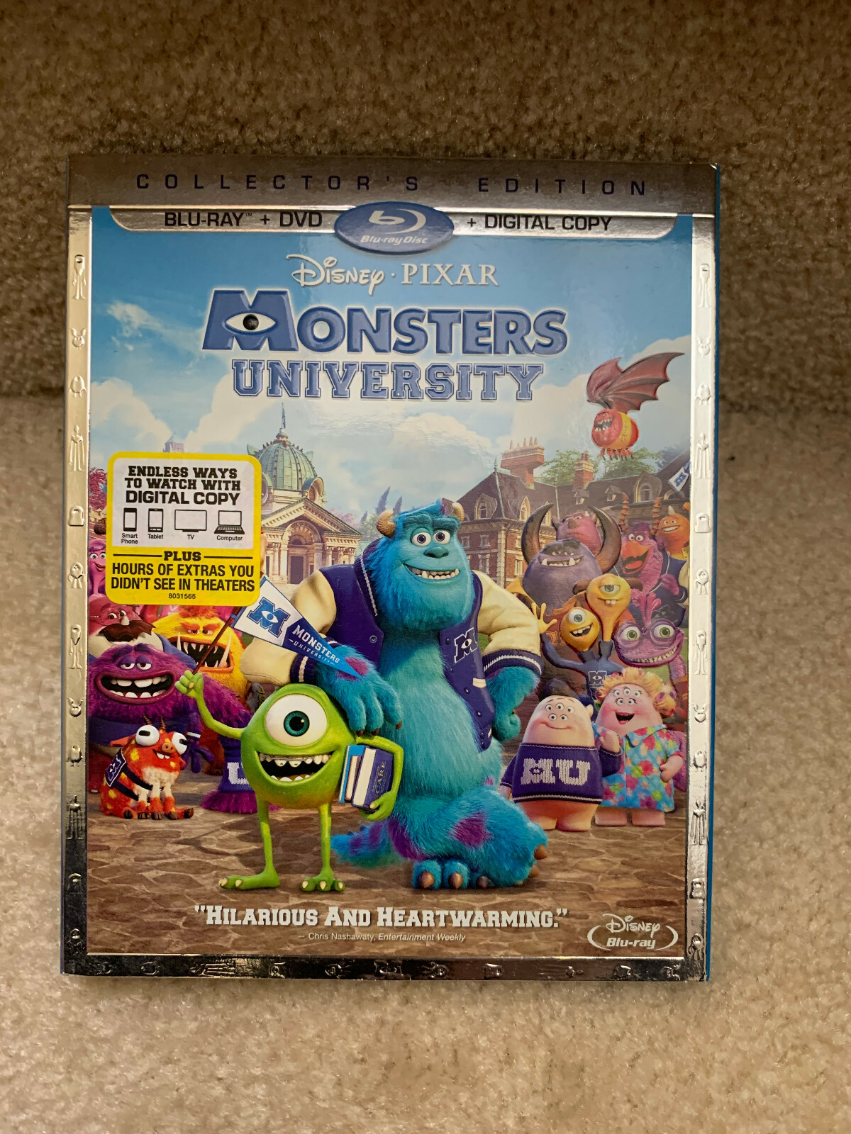 Blu-Ray: Monsters University Blu-ray/DVD Disney Movie W