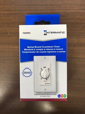 Intermatic Fd60mwc Timer,Spring Wound,60 Min