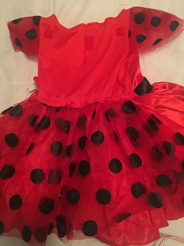 Ladybug Mariquita Costume 3 - 4 Toddler Pretend Play Dress up