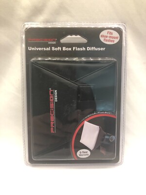 Precision Design Universal Soft Box Flash Diffuser  Fits Shoe-Mount Flashes