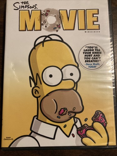 The Simpsons Movie (DVD, 2009, Widescreen) NEW Cover Has