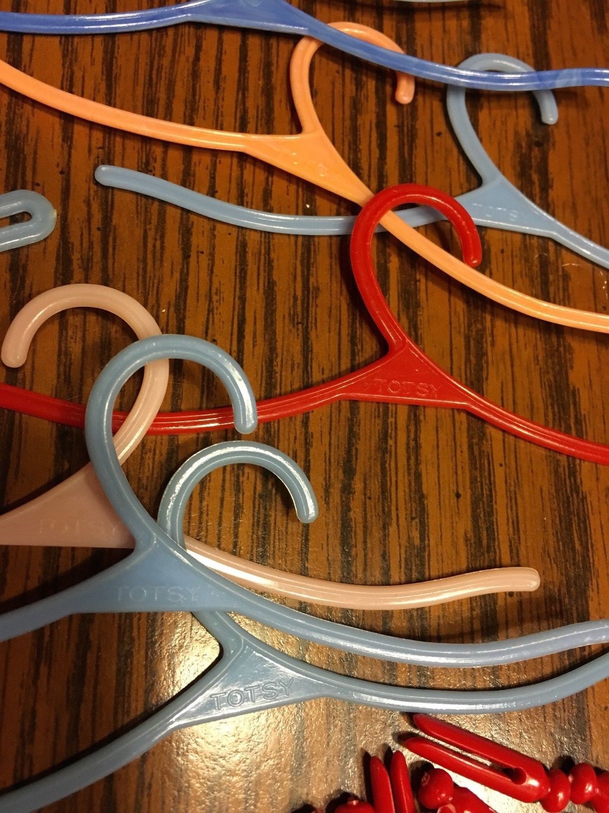 Vintage Original Totsy Doll Hangers & Clothes Pins 1950s Springfield MA