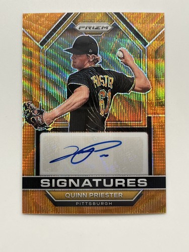 2023 Panini Prizm Signatures Orange Wave #SIG-QP Quinn