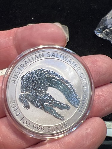 AUSTRALIA 1oz 銀貨 2014 CROCODILE .999 Buy Silver Crocodile Coins | Buy Australian Silver Coins | KITCO