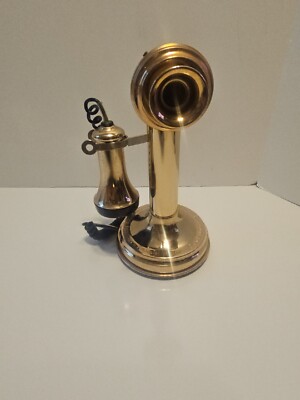 VERY RARE Drexel Burnham Lambert Hot Line Brass Candle Stick Phone