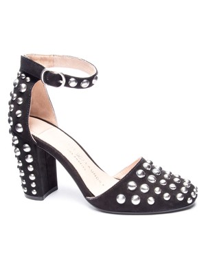 

Женские черные туфли-лодочки на блочном каблуке с миндалевидным носком и заклепками CHINESE LAUNDRY, размер 7,5 м, Черный, VEGAS MICRO SUEDE