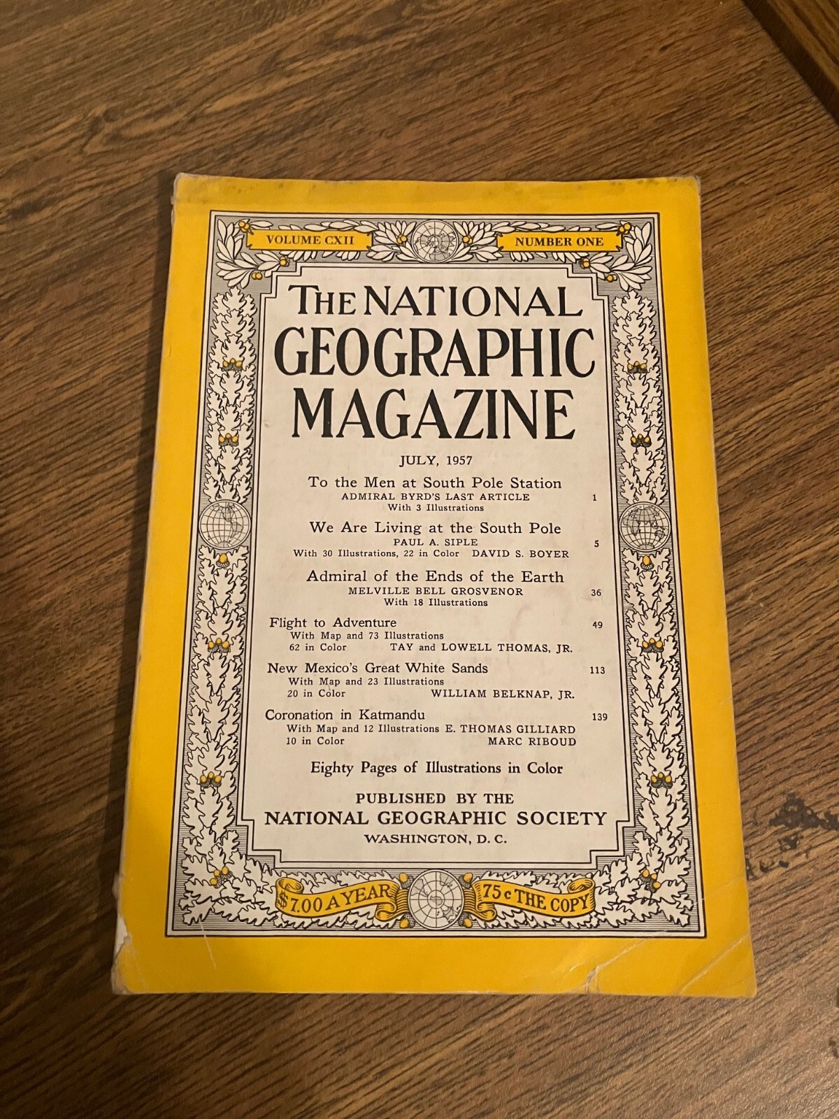 Back Issue of The National Geographic Magazine July 1957 | eBay