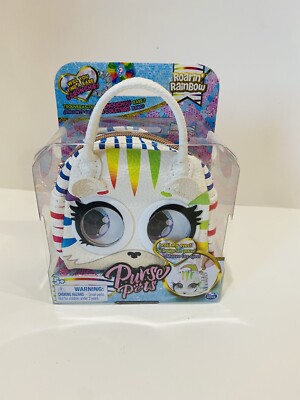 Micro Purse Pets - Roarin' Rainbow Tiger w/ Eye Roll Feature - Spin Master - NEW