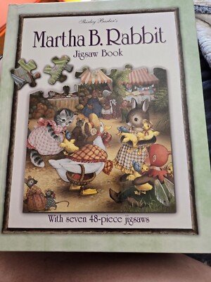 Martha B. Rabbit Jigsaw Book By Shirley Barber 7 48pc  Puzzles NEW Barnes &Noble
