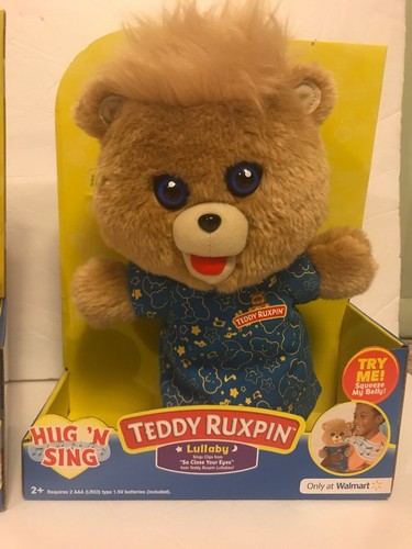 Teddy Ruxpin Lullaby Hug N Sing and Teddy Ruxpin Grubby Hug N Sing Brand New