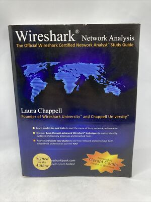 Wireshark Network Analysis Study Guide by Laura Chappell * SIGNED *