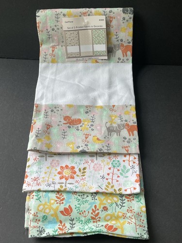 Set Of 3 Cotton Hand Towels To Decorate New