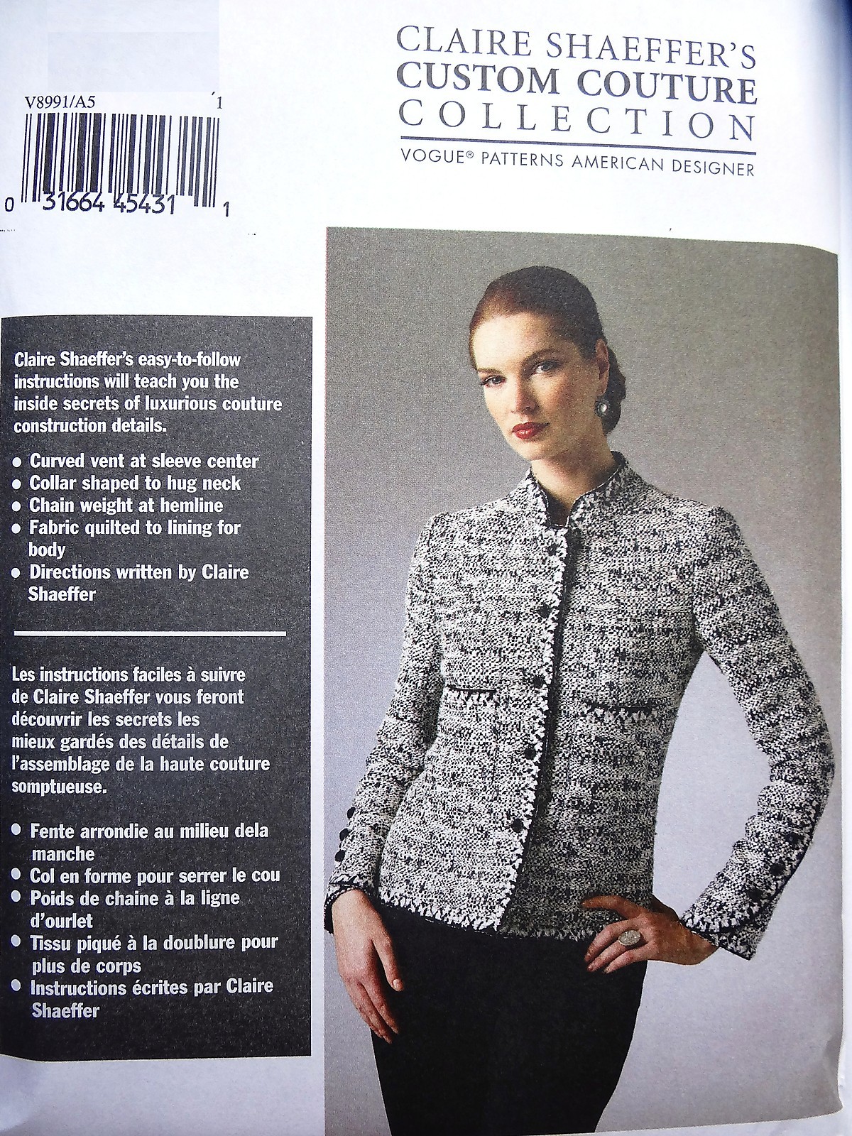 OOP Vogue V8991 Designer CLAIRE SHAEFFER'S Couture OOP Vogue V8991 Designer CLAIRE SHAEFFER'S Couture