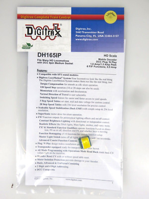 Digitrax DH165IP 1.25 Amp HO Scale Mobile Decoder  Kato EMD SD70MAC and Others