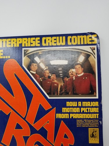 Vintage STAR TREK Pocket Books STORE Cardboard DISPLAY 1986