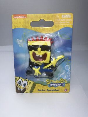 SPONGE BOB SQUAREPANTS ROCKER SPONGEBOB MINIATURE 2'' FIGURE Nickelodeon  2023