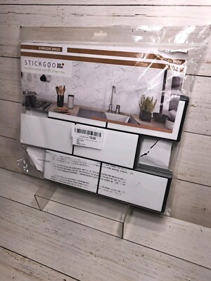 STICKGOO 10-Sheet Backsplash Peel and Stick Subway Tile, Self Adhesive Vinyl...
