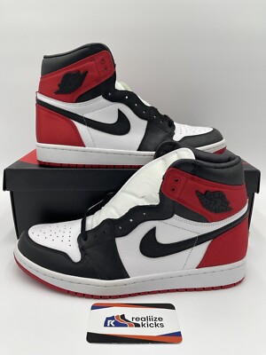 Size 11.5W/ 10M - WMNS Nike Air Jordan 1 High Retro Satin Black Toe (CD0461-016)