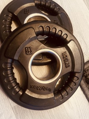 Bodymax Olympic Rubber Weight Plate 1.25kg Pair