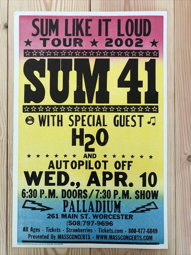 sum41 ポスター Sum 41 Toronto January 28 & 30, 2025 (Regular Edition)