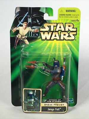 Jango Fett Sneak Preview Figure Star Wars Episode II Attack of the Clones 2002