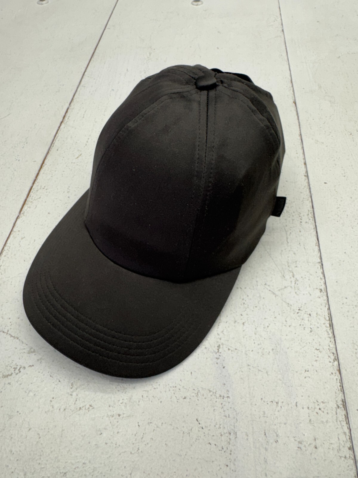 Puma Solid Black Elastic Band Ponytail Hat Womens One Size