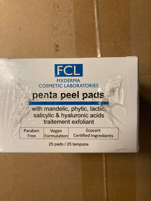 NIB FCL Penta Peel Pads, Exfoliant, Fine Lines, Wrinkles 25 pads SEALED 08/24