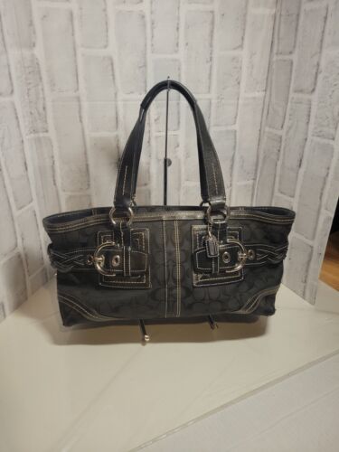 Coach H0694-05089 Black Soho Signature Jacquard Leather Coach H0694-05089 Black Soho Signature Jacquard Leather