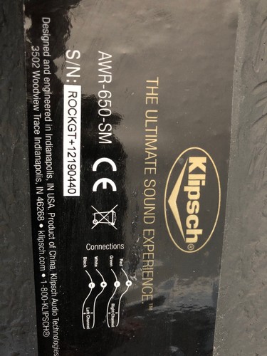 Klipsch AWR650SM Granite (Opened Box But Never Been Used ) Outdoor Rock Speaker