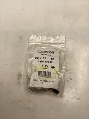(QTY 4)  Commscope QWIK II SC Fiber Optic Connector SFC-SCF-09-8X 760117952