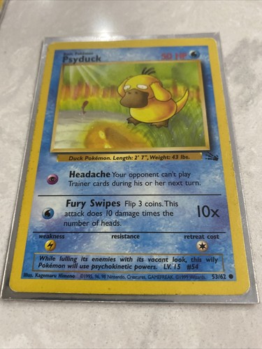 Pokemon PSA 10 Psyduck Graded Card Old Maid Japanese