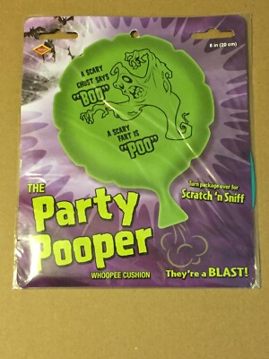 BEISTLE PARTY POOPER WHOOPEE CUSHION 'A SCARY GHOST SAYS BOO - A SCARY FART POO'