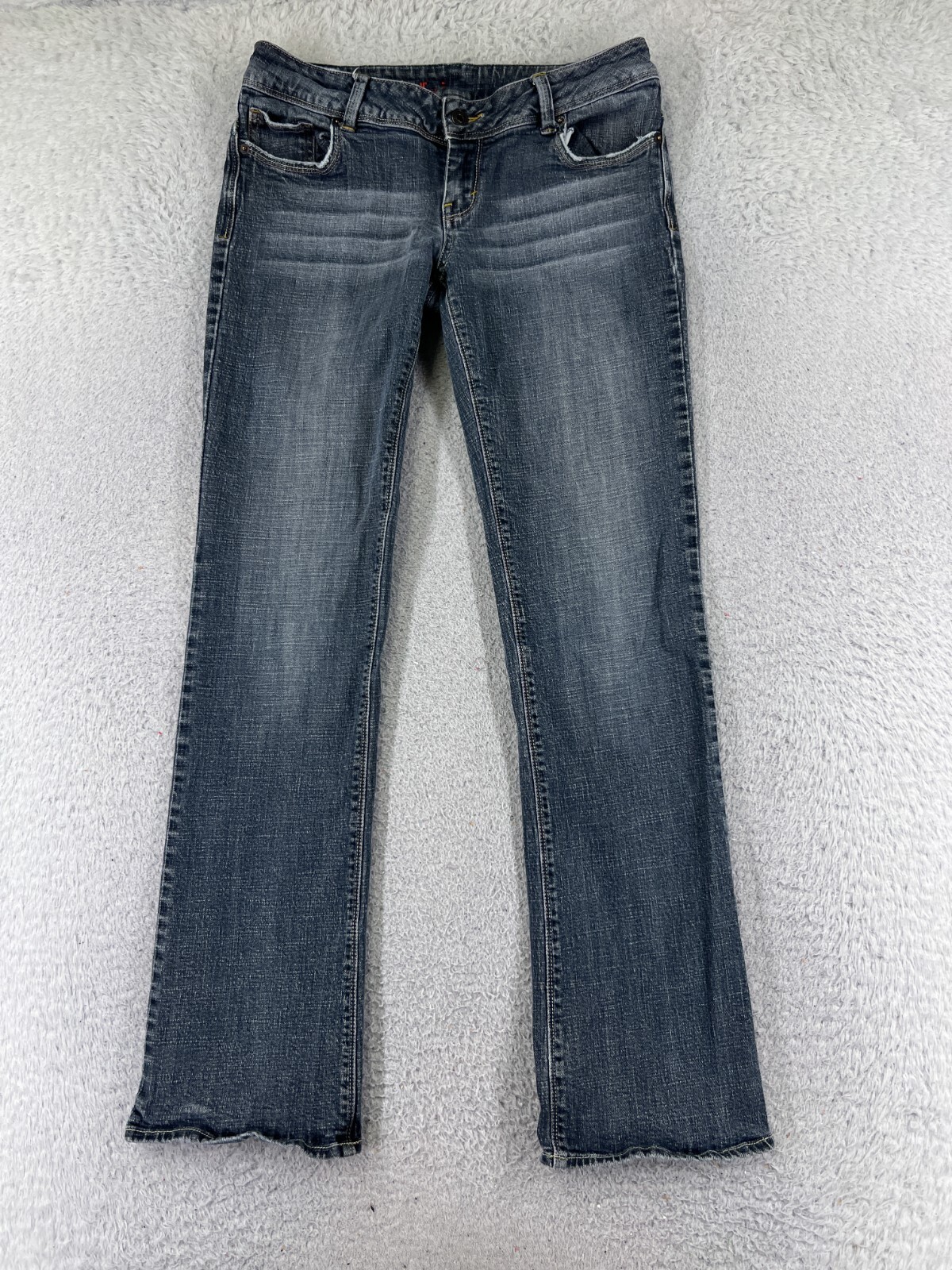 【BAON】Bilge Cut Gray Denim Half Pants TWEE Kind Semi Boot Cut Denim Pants | Bootcut for Women