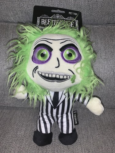 Beetlejuice Movie Halloween Horror 8” Plush Dog Pet Toy with