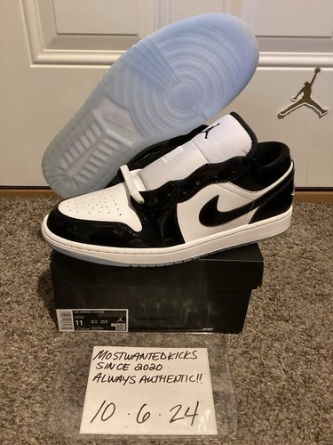 スニーカー NIKE AirJordan1 Low Concord 23cm Air Jordan 1 Low Concord Review& On foot - YouTube