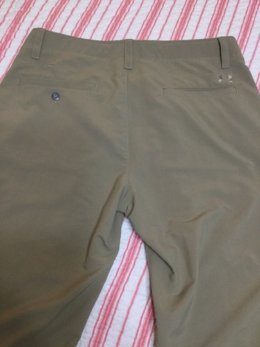 Under Armour Mens Match Play Vented Golf Pants 36x32 # 1248089 Khaki