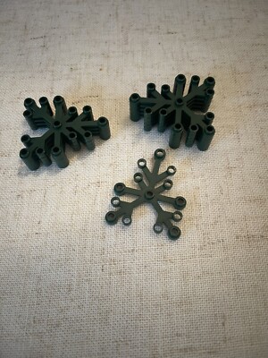 LEGO- NEW- #2417- DARK GREEN-PLANT LEAVES 6 x 5 -10 PIECES