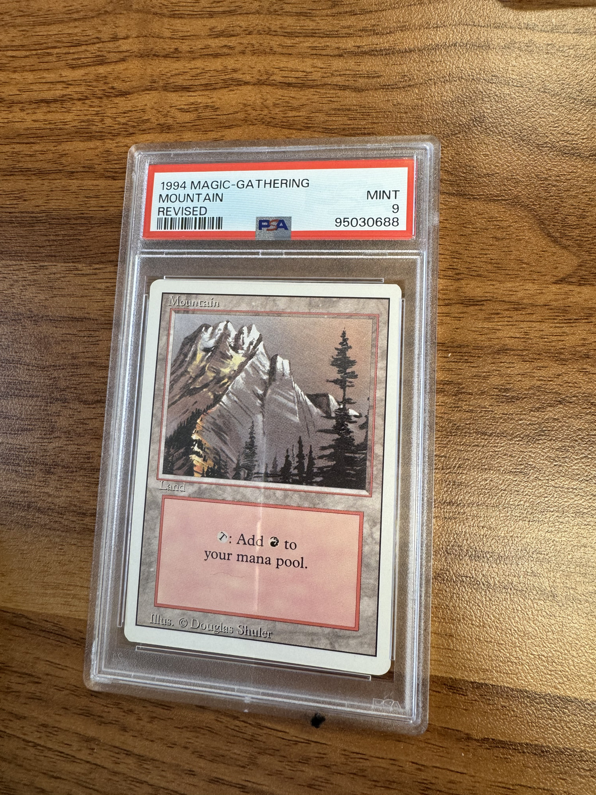 MTG Mountain Revised Edition Regular Land PSA 9 (4 of them