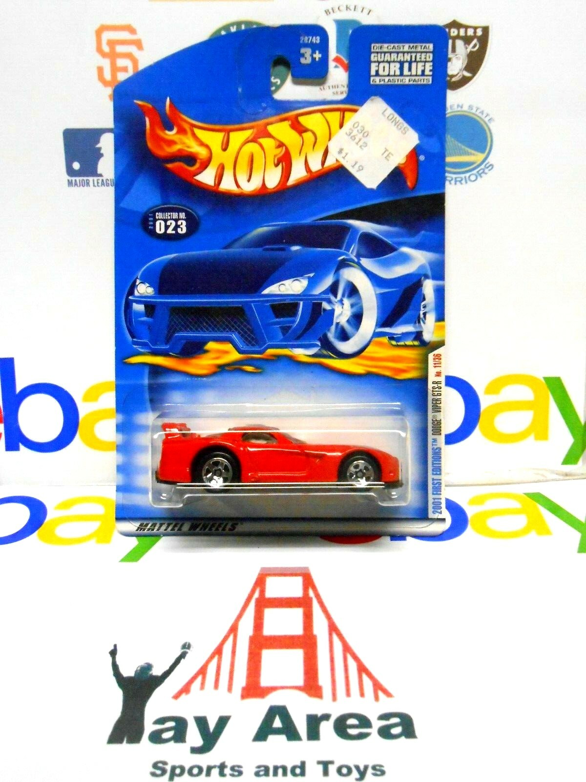 RARE 2001 First Editions Hot Wheels RED Dodge Viper GTS-R 11 RARE 2001 First Editions Hot Wheels RED Dodge Viper GTS-R 11