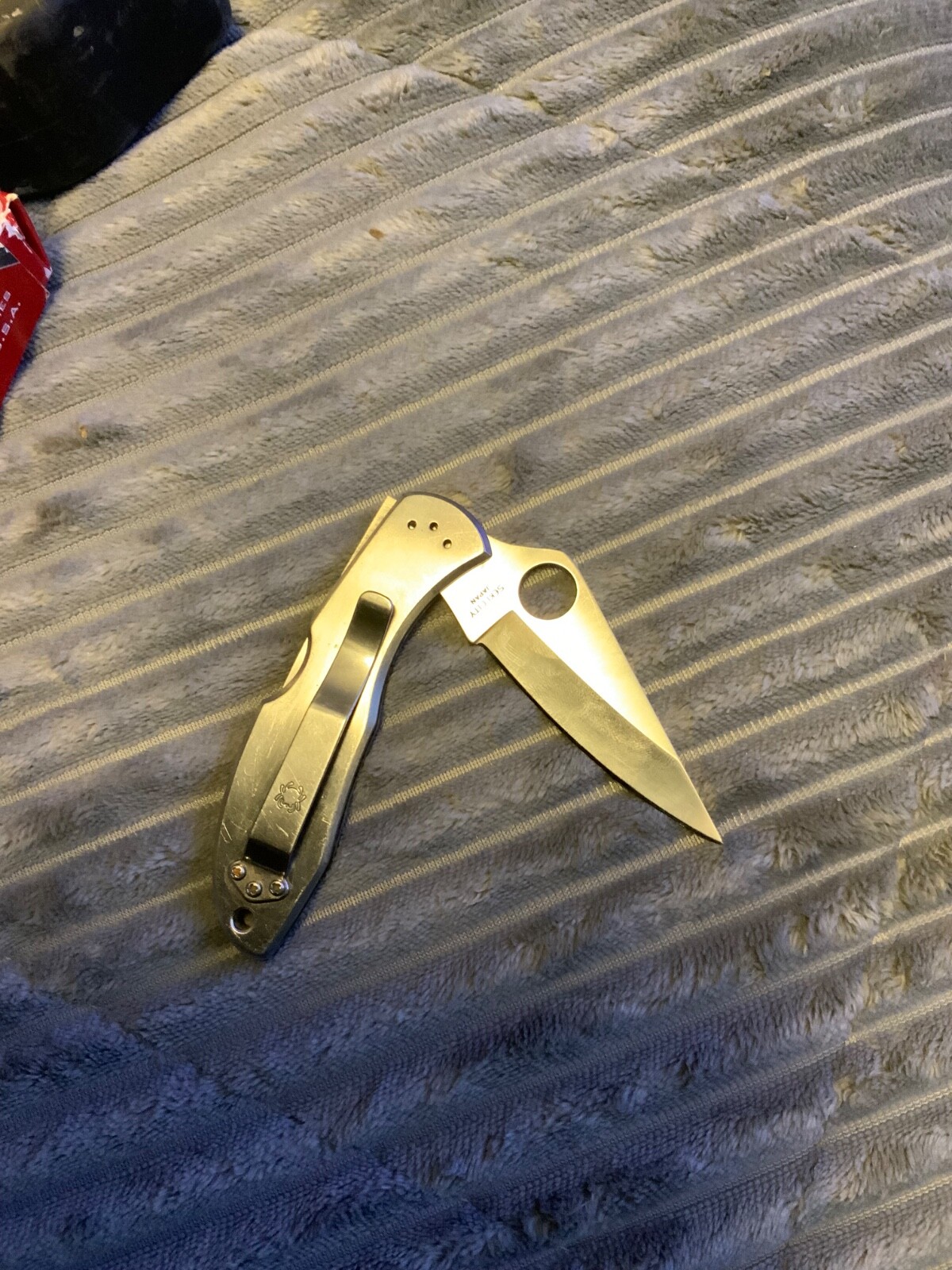 VTG RARE SPYDERCO ENDURA 2 SS SEKI-CITY JAPAN AUS-6 STEEL